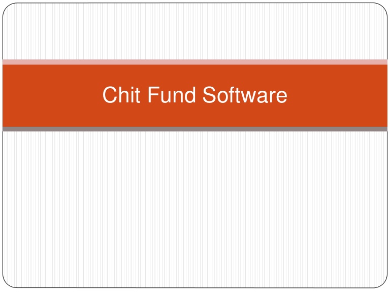 chit fund software